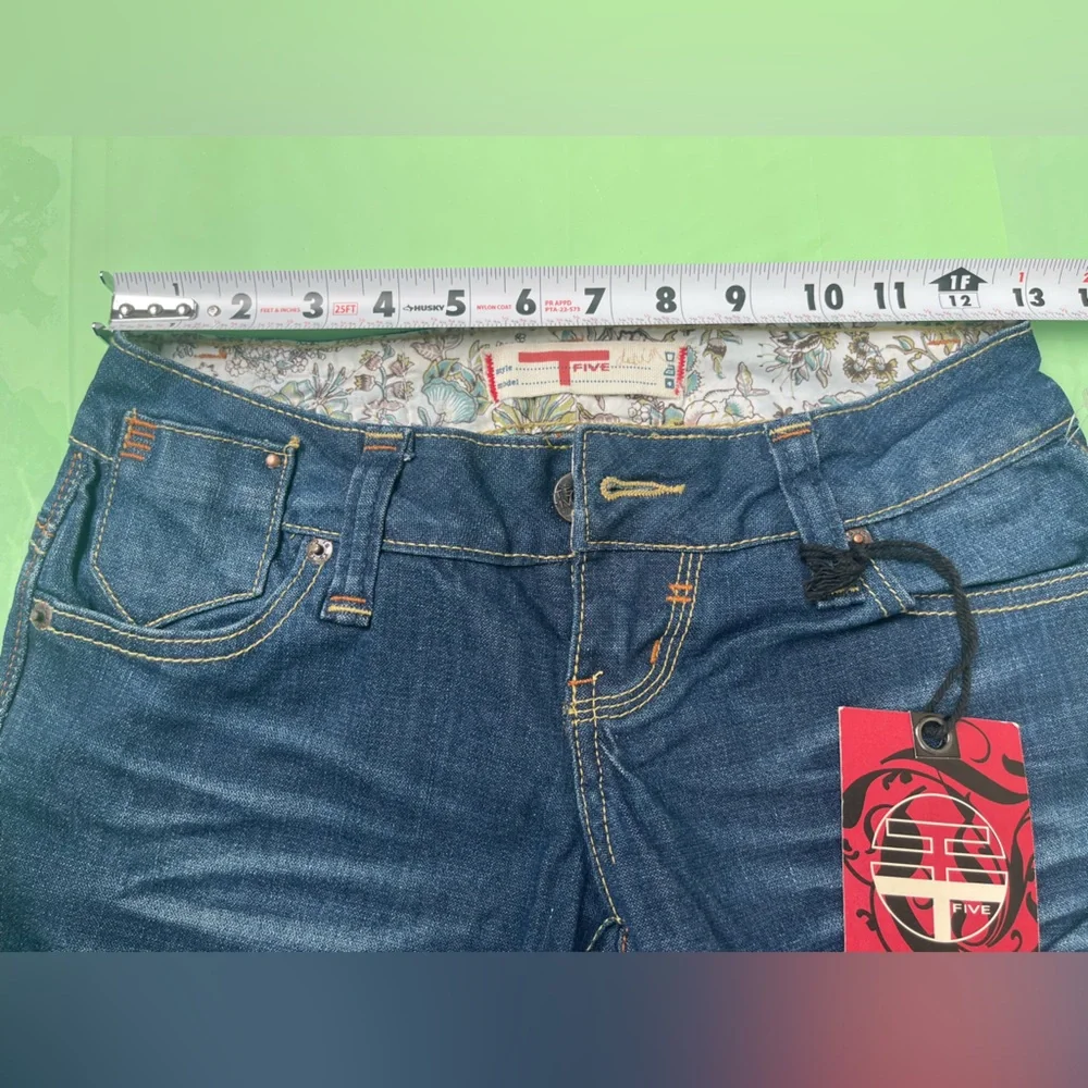 LOW RISE VINTAGE Women’s Blue Denim Jeans - Classic Bootcut SIZE 1 - Picture 3 of 15